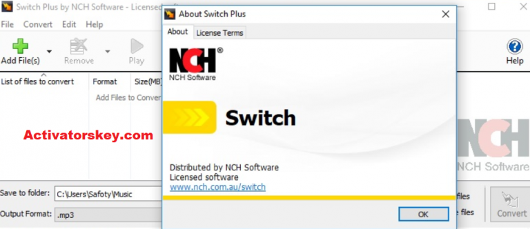 switch sound file converter serial