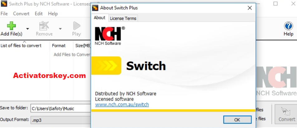 NCH Switch File Converter 11.25 Crack