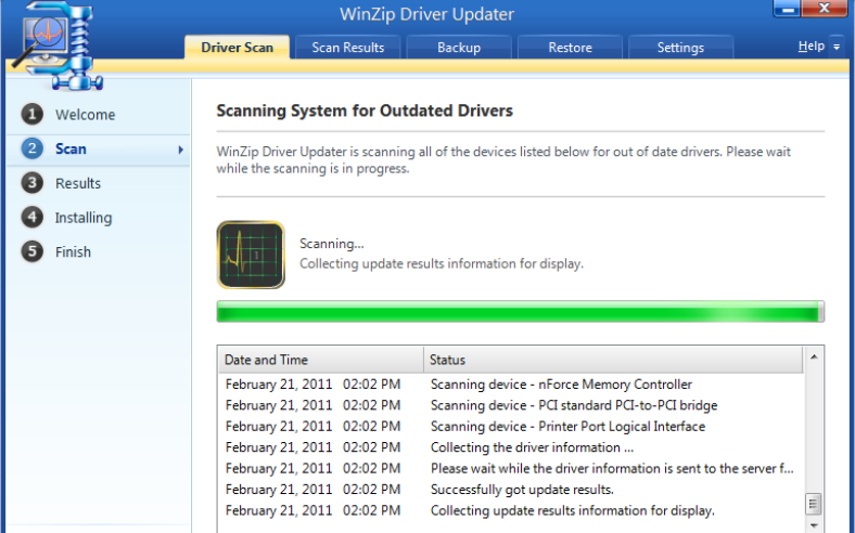 WinZip Driver Updater 5.42.2.10 download the new version for ipod