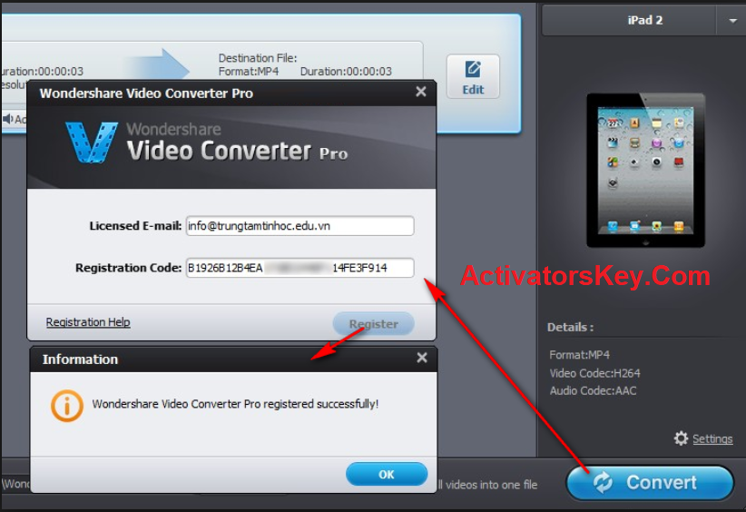 wondershare video editor for mac key