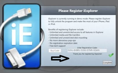 iexplorer registration code reddit