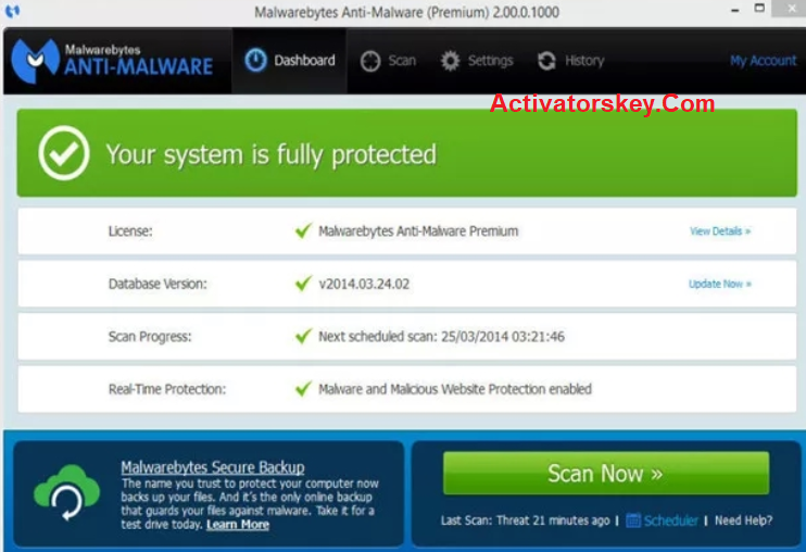 malware anti malware keys