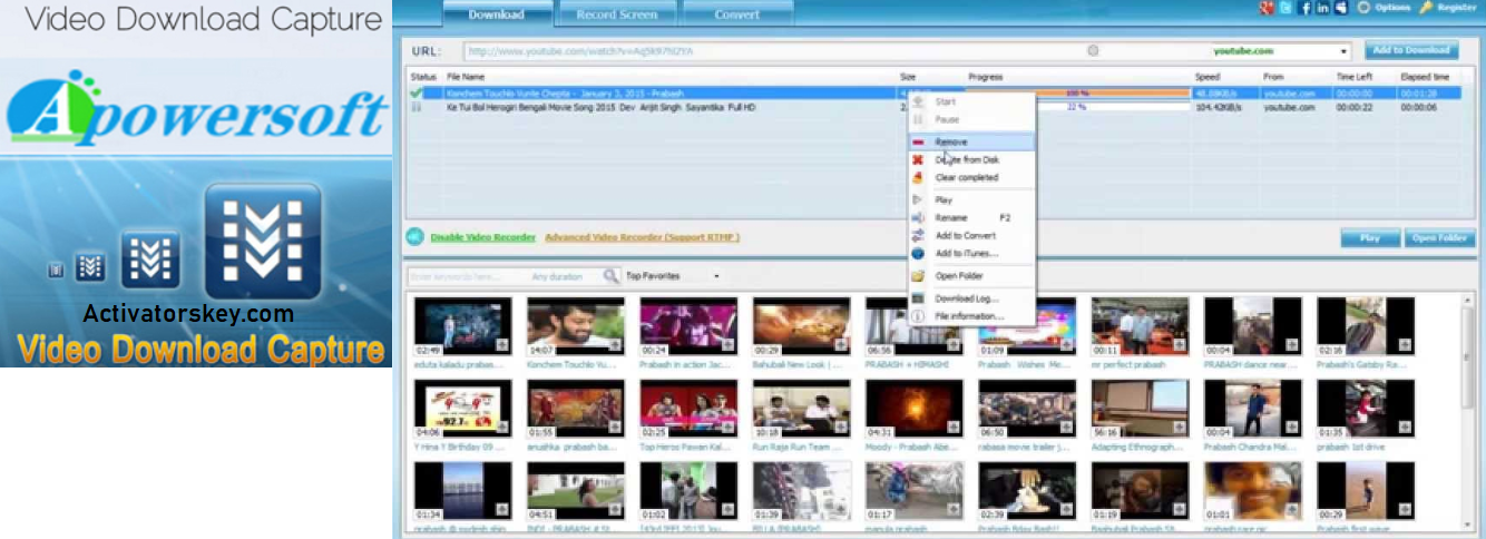 Apowersoft Video Download Capture 6.5 Crack Plus License Key here 