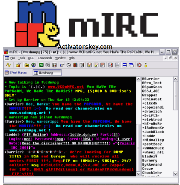 mIRC Crack Free Keygen